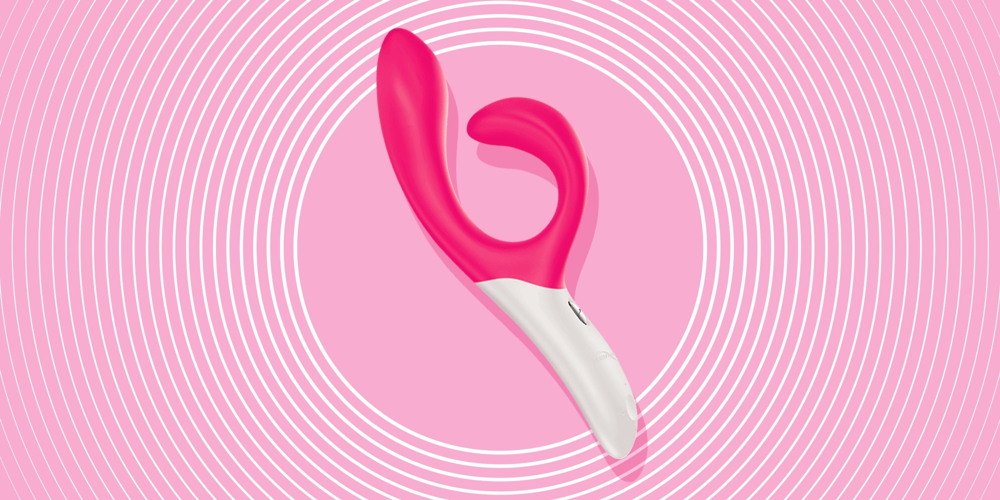 Deep insertable jack rabbit vibrator